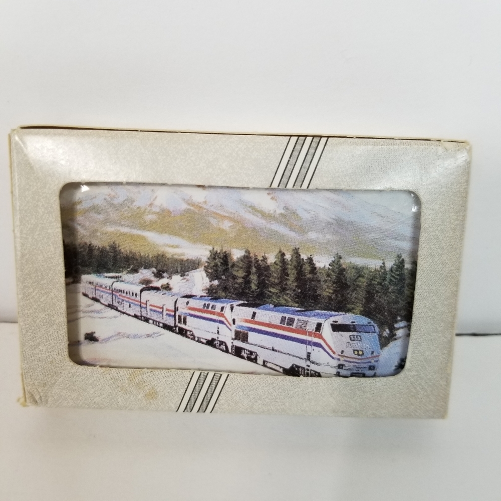 Vintage Liberty Train Through Snow Mountains Playing‎ Cards - 1990's Unopened